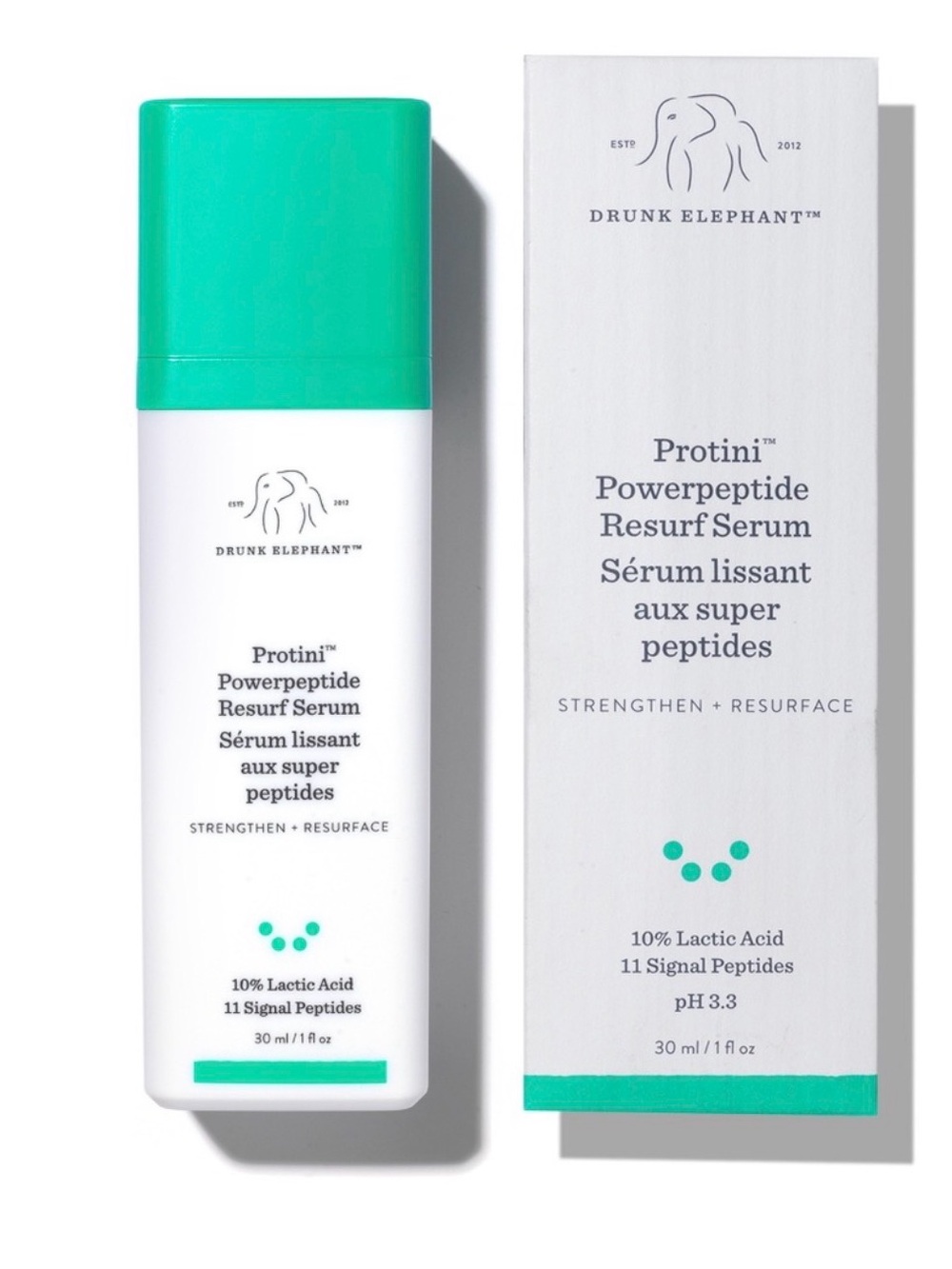 Drunk Elephant Protini
Powerpeptide Resurf Serum 30ml NEW UNUSED